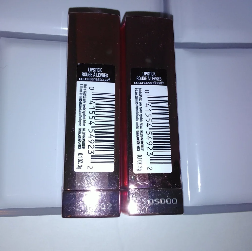 2 Pack Maybelline Colorsensational Shine Lipstick